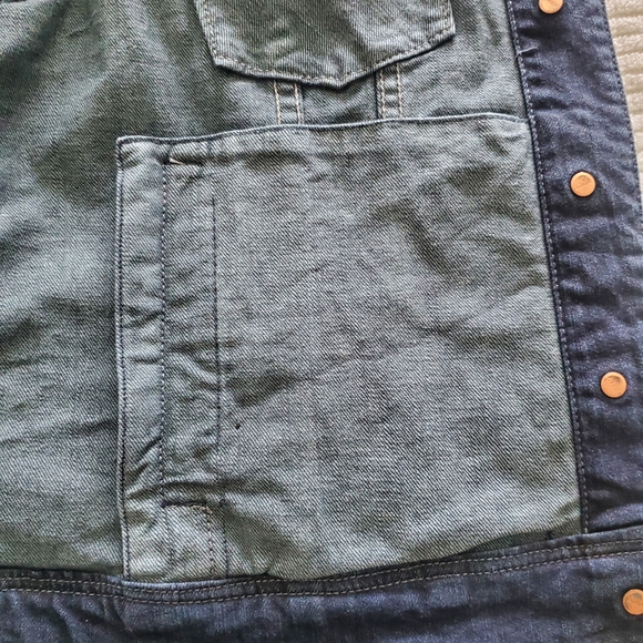J. Crew Dark Blue Jean Jacket Women's SIZE LARGE. - Picture 8 of 16